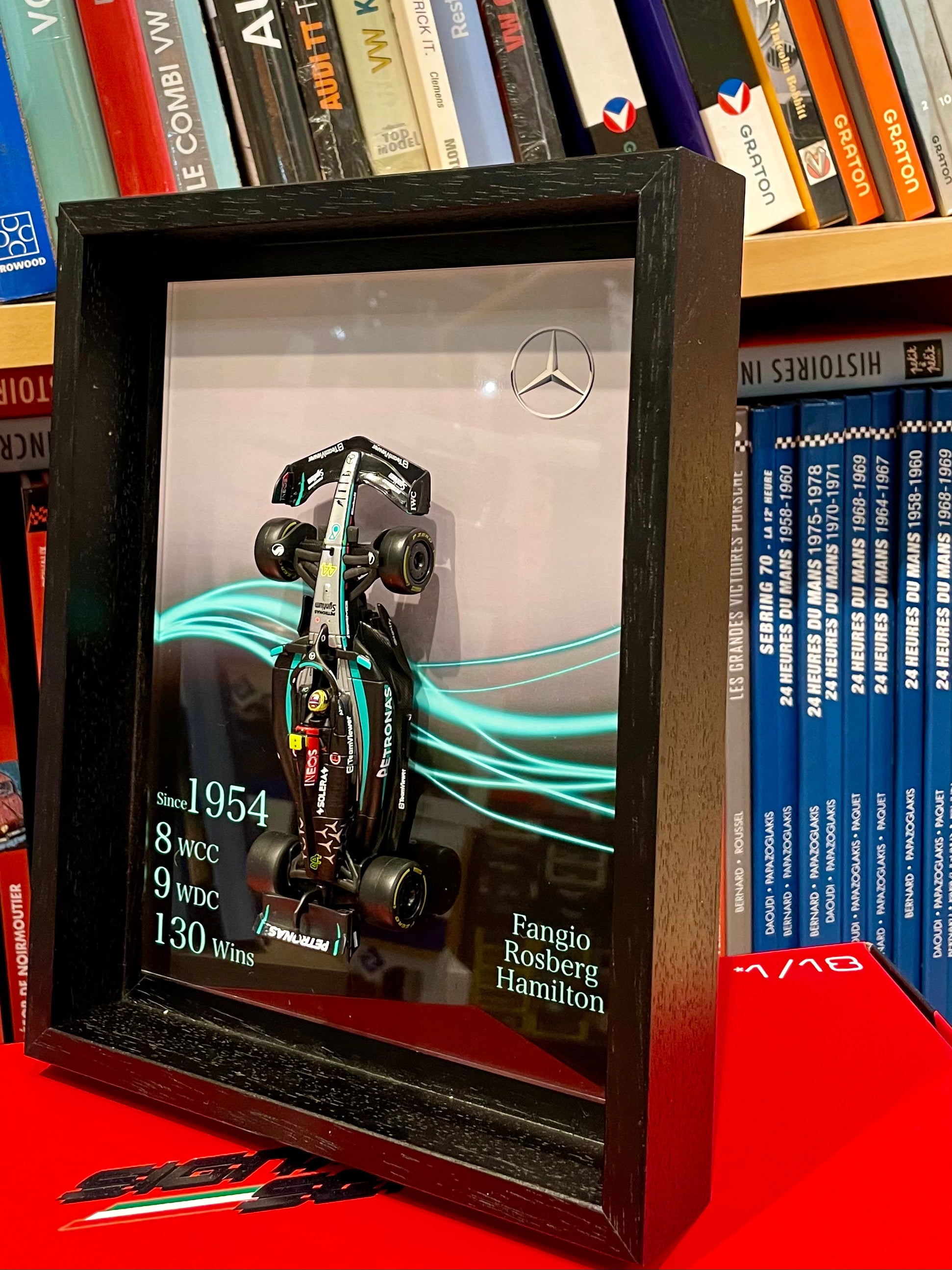 Cadre d'Exposition pour Miniature F1 - Édition Mercedes