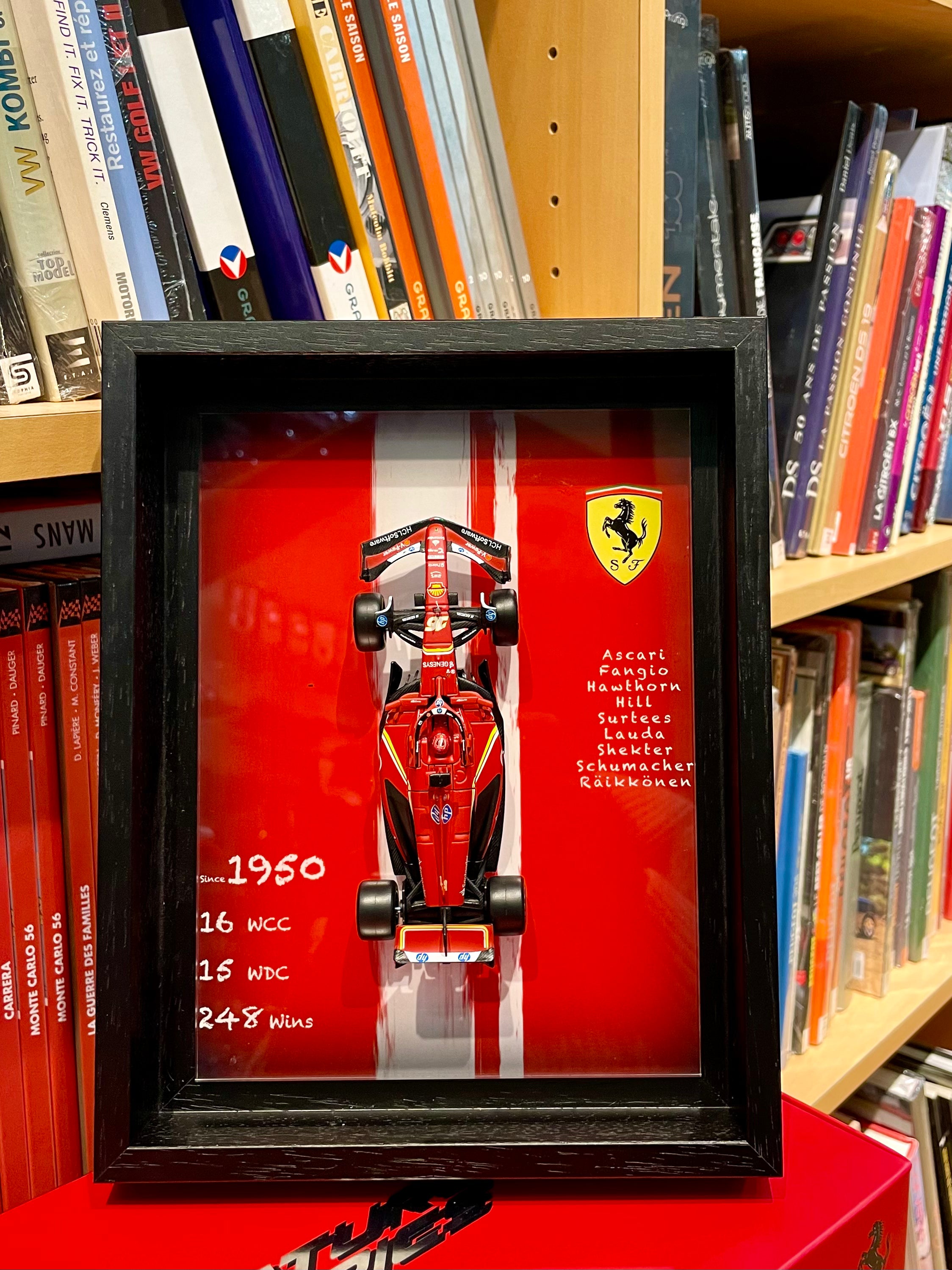Cadre d'Exposition pour Miniature F1 - Édition Ferrari